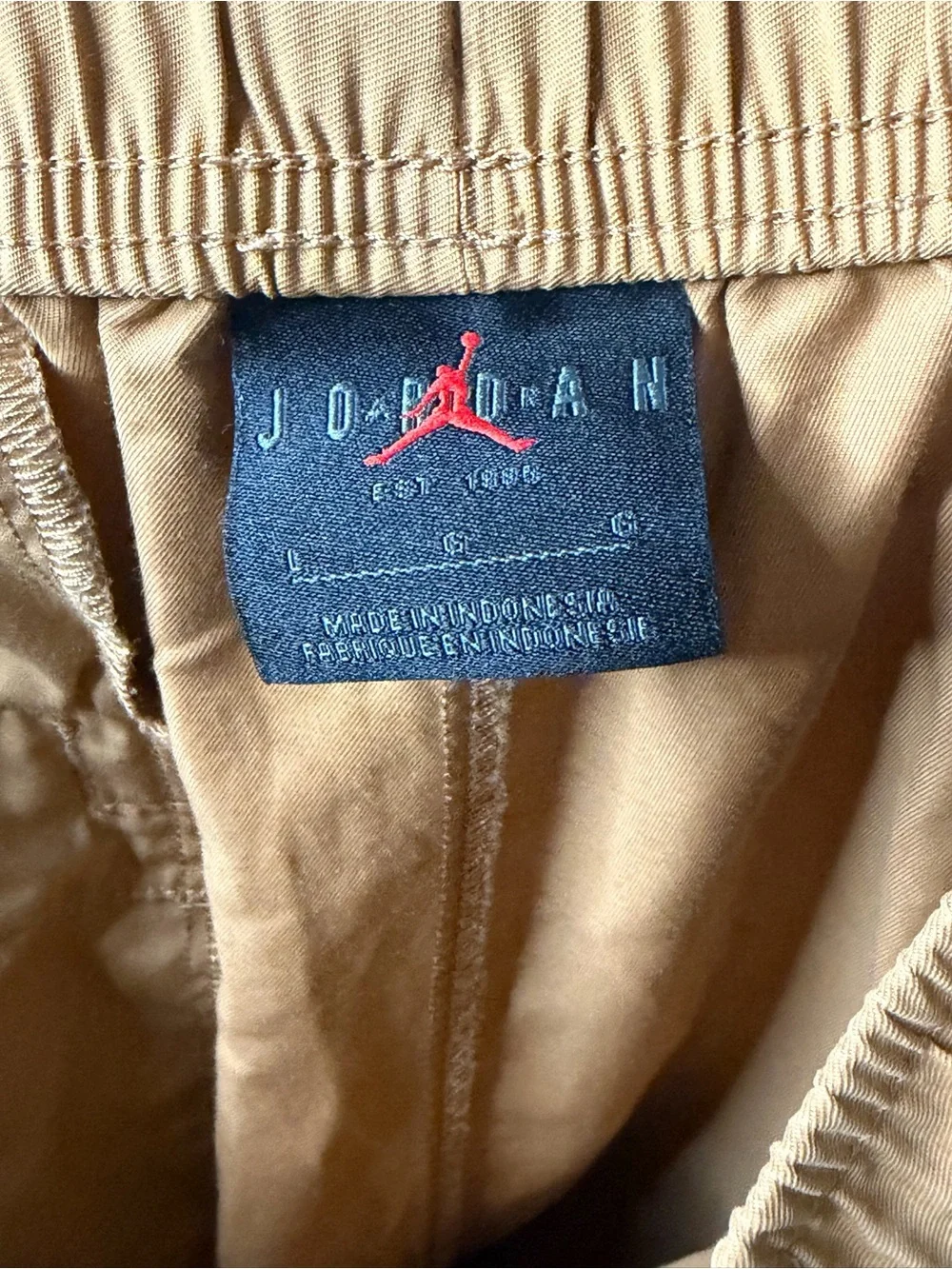 Nike Men's Jordan Essentials Woven Pants Legend Brown Size Large